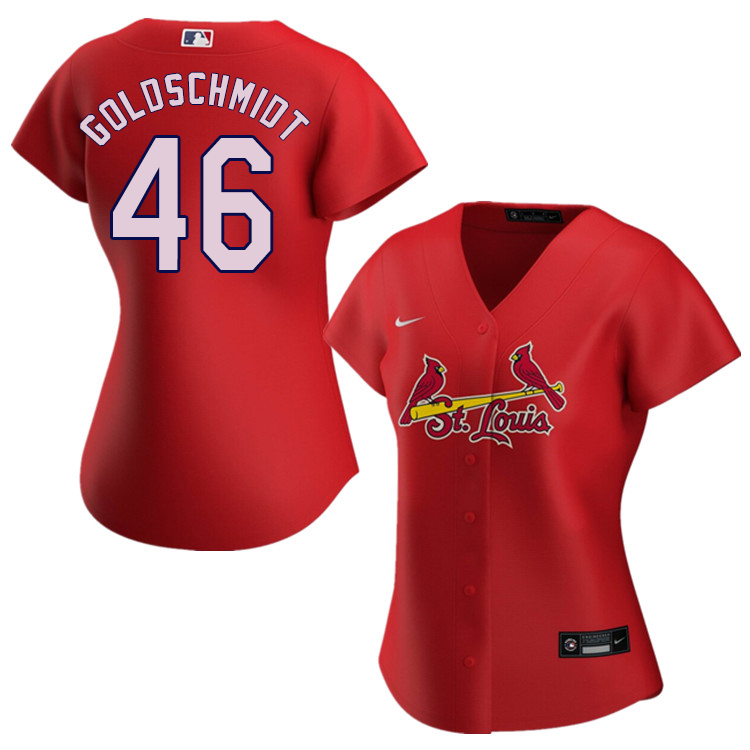 Nike Women #46 Paul Goldschmidt St.Louis Cardinals Baseball Jerseys Sale-Red